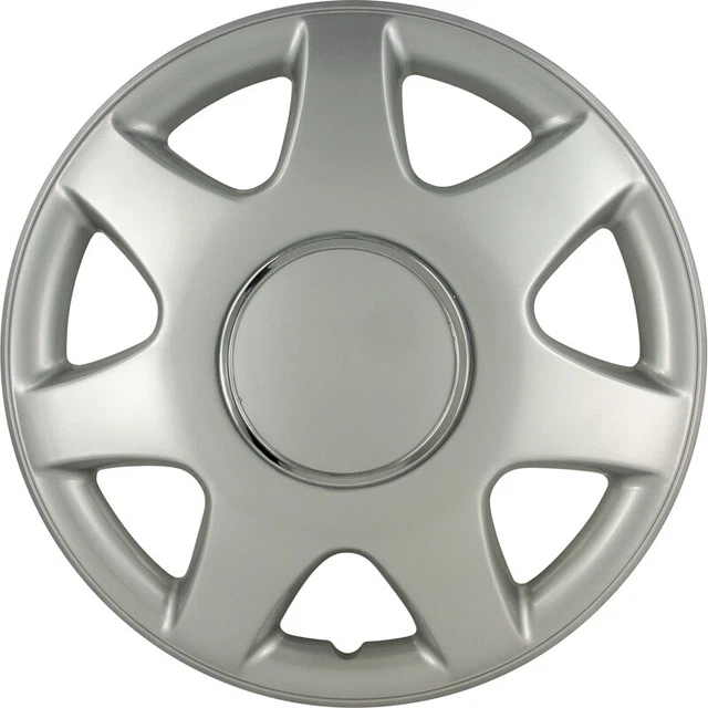 Jeu De 4 Enjoliveurs AutoStyle Florida 13 Pouces Argent - Pour Jantes Voiture