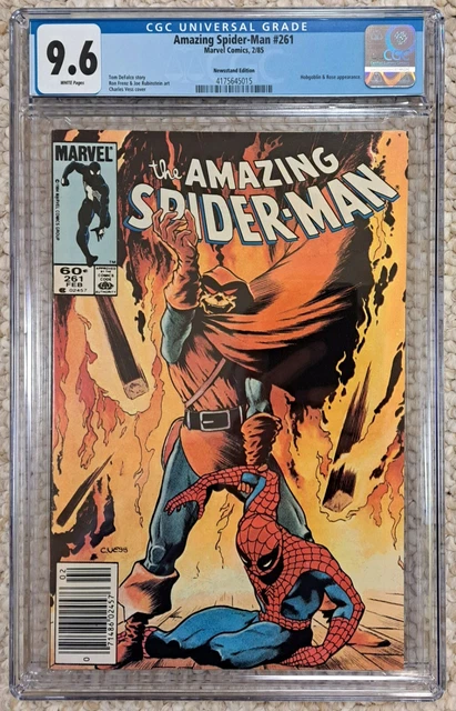 marvel...amazing spider-man 261 newsstand hobgoblin rose mcu 1985 cgc 9.6