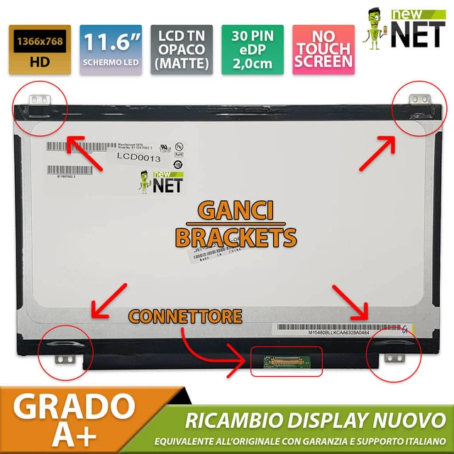 Écran LCD LED 11.6" Pour ACER Travelmate B113 - Compatible N116BGE - Neuf Avec Garantie 1 An