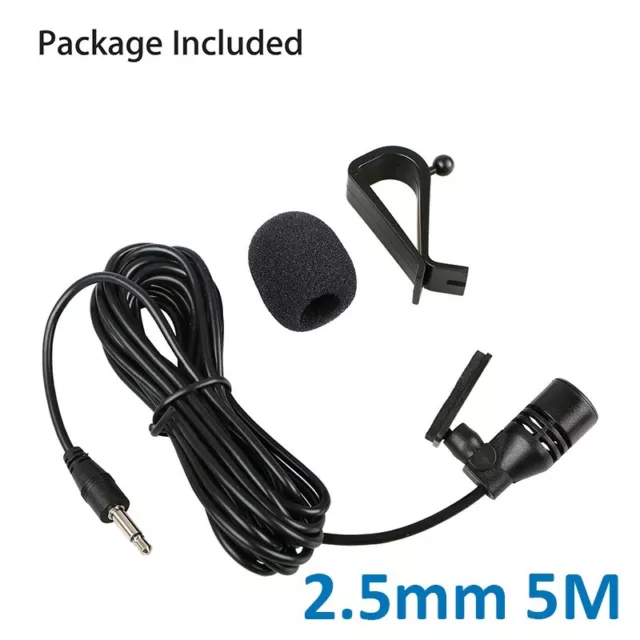 New Practical Microphone DVD External Mic 5m For Radio GPS Low impedance