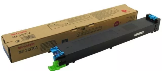 Genuine Sharp MX-31GTYA Cyan Original Laserjet Printer Toner Cartridge VAT Inc