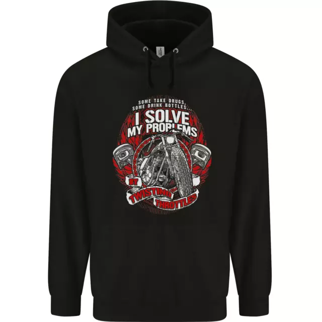 Twisting Throttles Biker Motorcycle Childrens Kids Hoodie