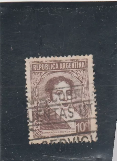 L5438 ARGENTINE Timbre N° Y&T 395 de 1939-42 " Berdardino Rivadavia " Oblitéré