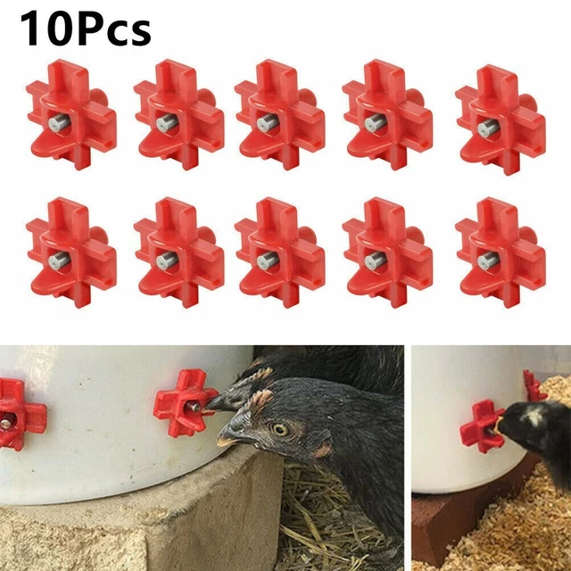 10 pièces sans tracas arrosoir à mamelons de poulet design monture latérale h