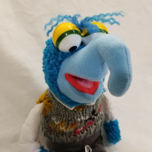 RARE VTG 10" GONZO Jim Hensons Muppet Vision 3D Disneyland Resort Plush 10" Blue