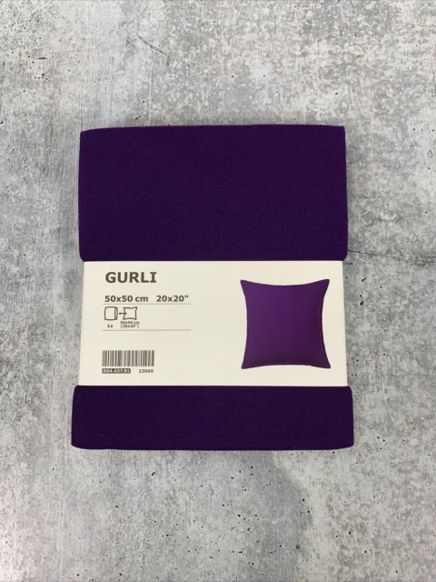 New Ikea GURLI Throw Pillow Cushion Cover 20 x 20" Purple Aubergine New NWT