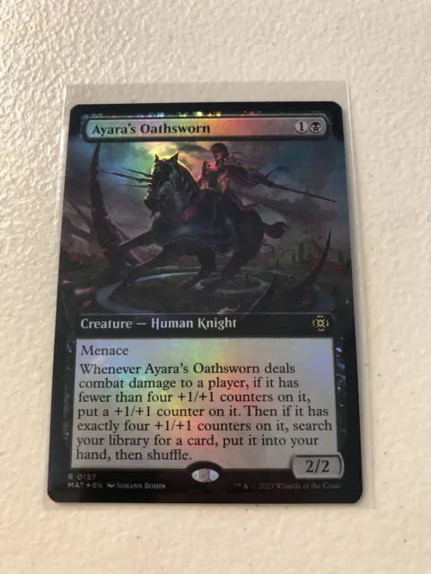 Ayara’s Oathsworn Extended Art FOIL March of the Machine The Aftermath MAT MTG
