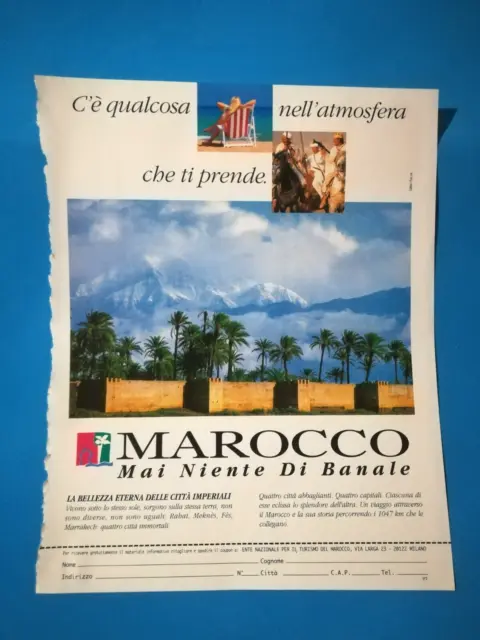 Ritaglio Di Giornale Clipping Pubblicita' Marocco Turismo Da Collezione - (96)