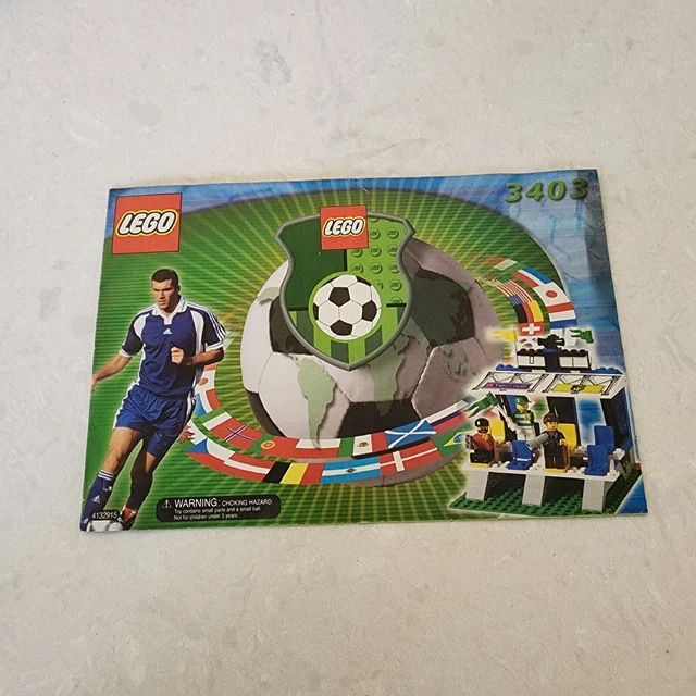 LEGO 3403 SOCCER Fans Grandstand Scoreboard Instruction Manual Only ...