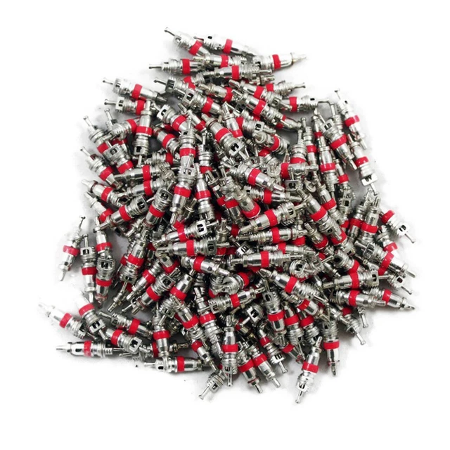 100 Pezzi Valvole Per Pneumatici Tubeless SANON – Stelo Corto In Gomma E Lega, Modelli TR412, TR413, TR414, Per Auto E Moto