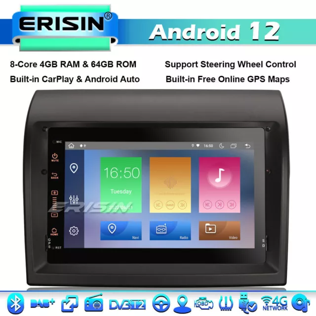 64GO Android 12 GPS Autoradio CarPlay Citroen Jumper Peugeot Boxer Fiat Ducato