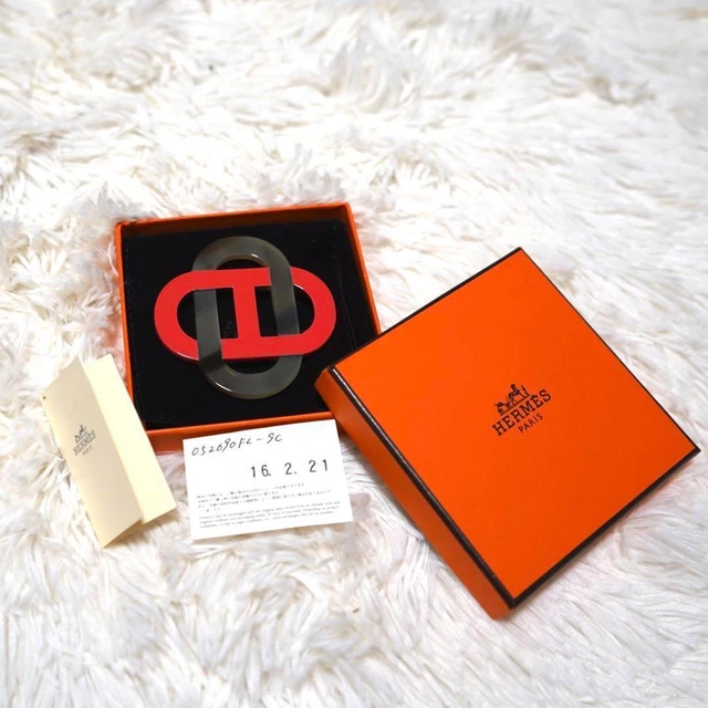 Hermes Izatis Buffalo Horn Necklace Big