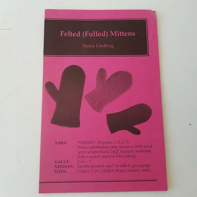 Mitones de fieltro (llenos) de Nancy Lindberg