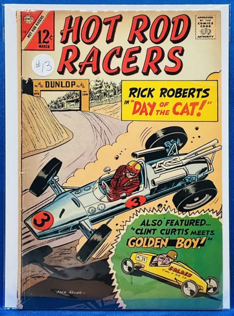 HOT ROD RACERS #13 (1968) Jack Keller - Charlton Comics - VG