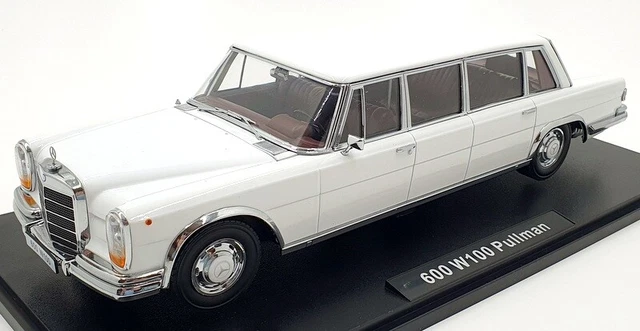 Modellauto Mercedes 600 LWB W100 Pullman weiß KK-Scale 1:18 Metallmodell (Türen, Motorhaube