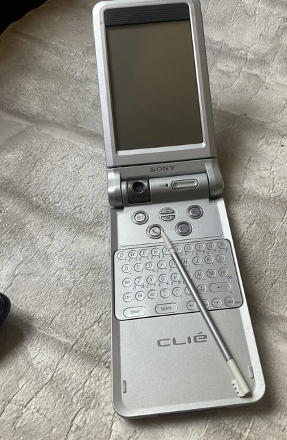 Pda Vintage/Sony Clie Peg-Nr70V Pda/Senza Caricabatterie/Non Testato/In Perfette Condizioni