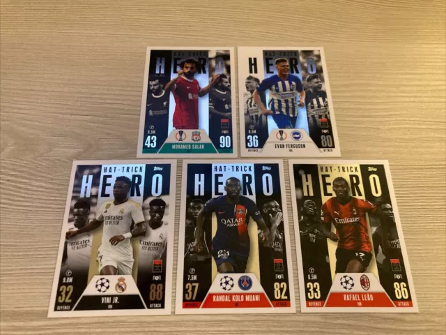 Topps Match Attax EXTRA CL 2023/2024  - All 5 Hat-Trick Hero 23/24