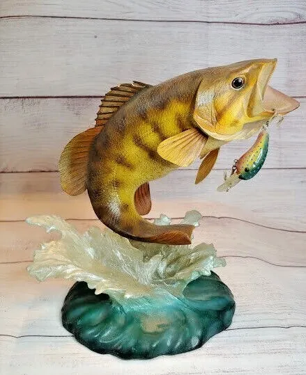 Danbury Mint Bronzeback Bass By George Kruth Freshwater Trophy Fish Sculpture