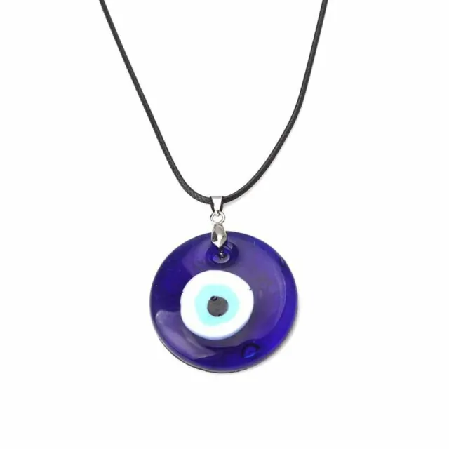 Women Men Lucky Blue Eye Evil Eye Beads Necklace Turkish Pendant Choker Jewelry