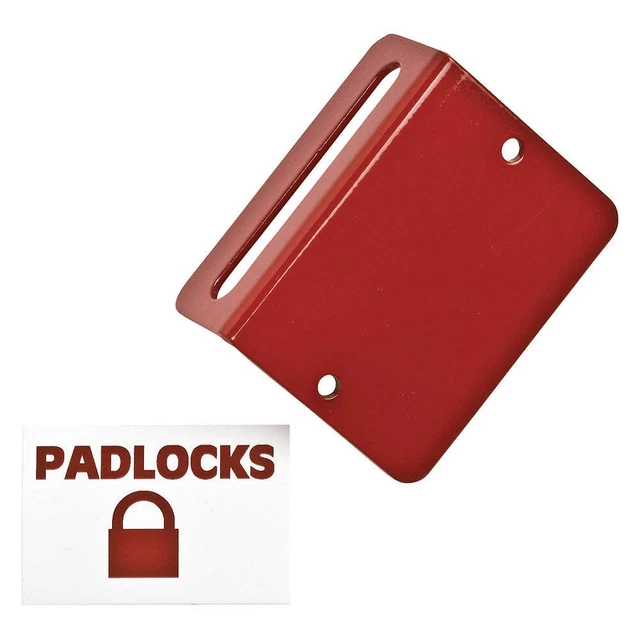 BRADY LR060E Padlock Station,Unfilled,2-1/4 In H