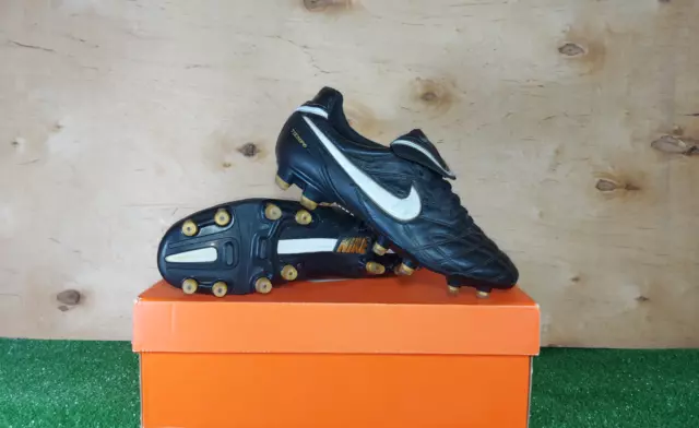 Nike Tiempo Legend III FG 366201-018 Nero Stivali Tacchetti Uomo Calcio/Calcetto