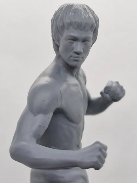 Bruce Lee Inspired Figure 170mm Tall, Ready to Paint. FREE POSTAGE