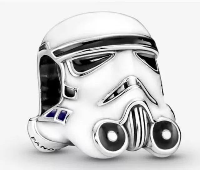 PANDORA Star Wars Stormtrooper Helmet Silver Charm - 791454C01