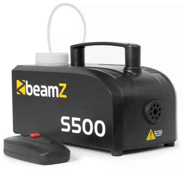 Beamz S500 500W Machine à Fumée avec Liquide - Noire (160.434)