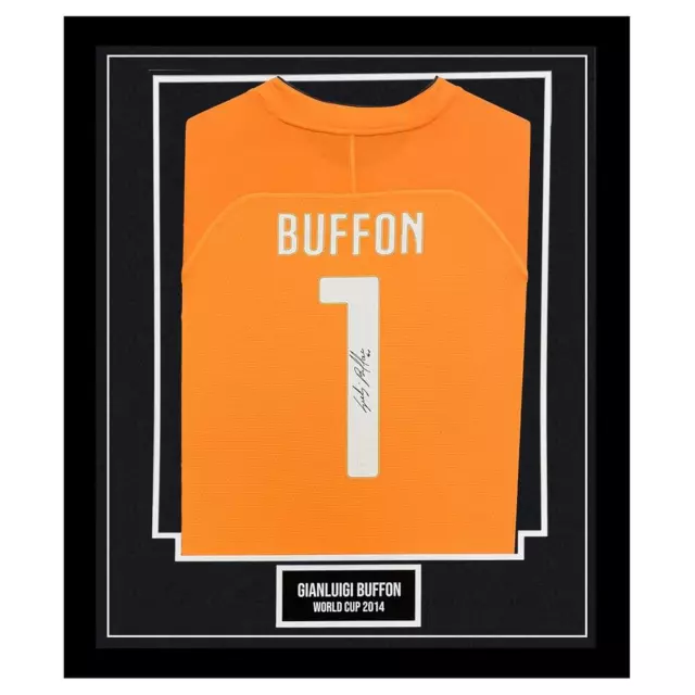 Signed Gianluigi Buffon Framed Shirt - World Cup 2014 Jersey Autograph +COA