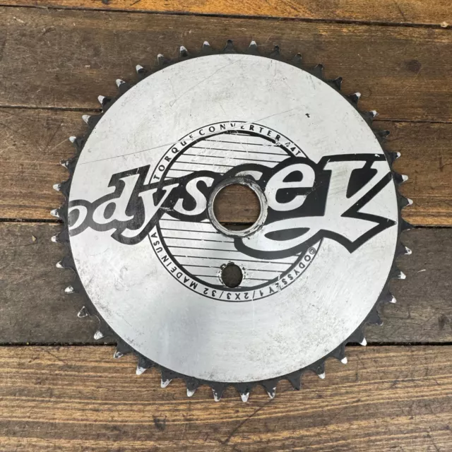 RARE ODYSSEY TORQUE Converter 43t BMX Racing Sprocket Silver