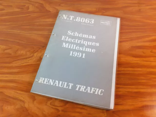 Manuel réparation revue d'atelier RENAULT NT 8063 TRAFIC SCHEMAS ELECTRIQUE 1991