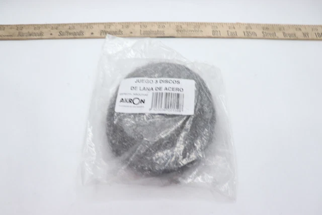 (3-Pk) Akron Steel Wool Polishing