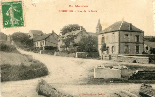 Carte OUROUX Rue de la Gare