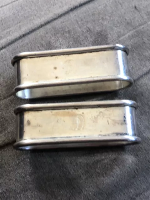 Vintage Gorham Sterling Silver 630 Napkin Rings Engraved “R”, “D”.  1.4 ounces