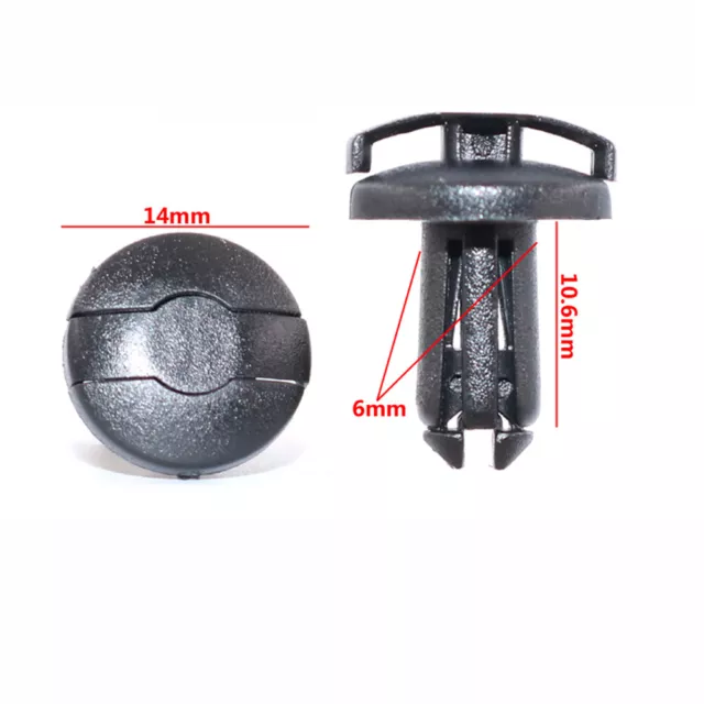 10 Motorcycle Expanding Rivet Fastener Fairing Trim Clips for Honda