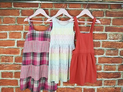 Girls Bundle Age 5-6 Years Next H&M Summer Dress Set Pinafore Check Kids 116Cm