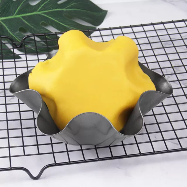 Flower Shaped Baking Bowl Non-Stick Carbon Steel Oven Tray Salad Bowl Cake Mould