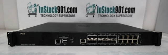 Dell SonicWall NSA 6600 Security Appliance 12 Port SFP+ Firewall