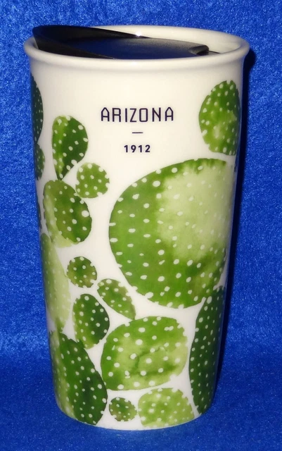 Starbucks ARIZONA 1912 Traveler Local Collection Ceramic Tumbler CACTUS 12fl. oz