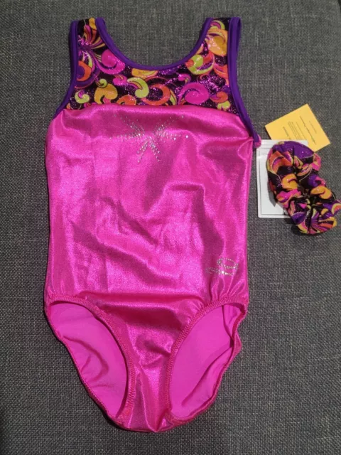 Dreamlight Activewear Leotard Dance Gymnastics Adult AXS Pink Purple crystal New