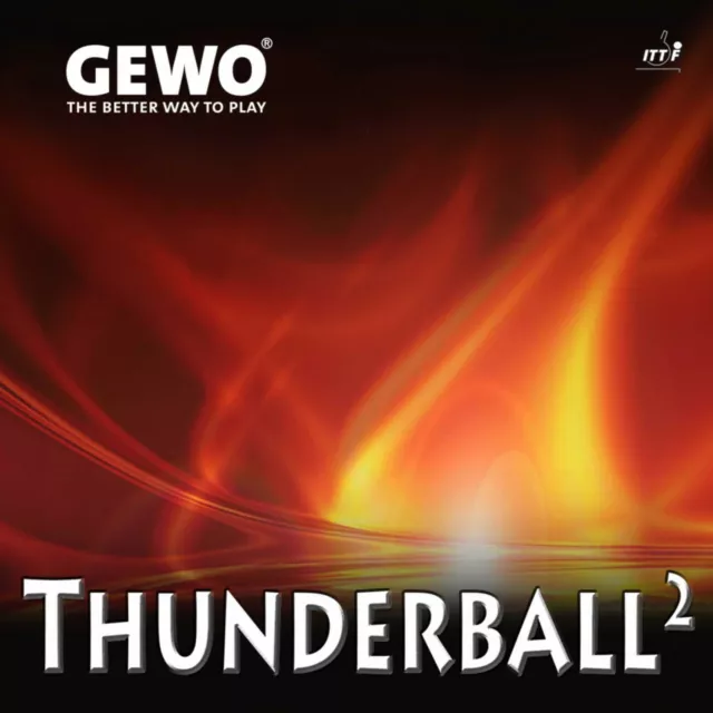 Gewo Thunderball / Tischtennisbelag / NEU und OVP / zum Sonderpreis