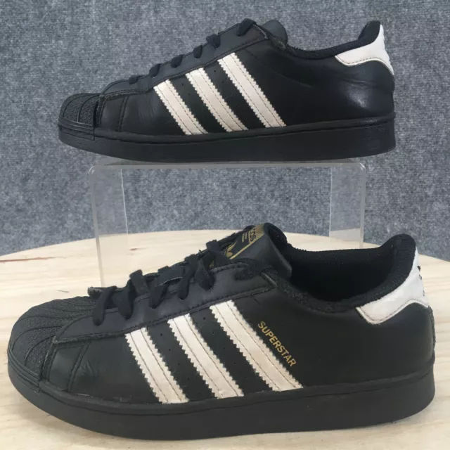 Adidas Sneakers Womens 3 Black White Superstar Low Top Lace Up Casual FF5394