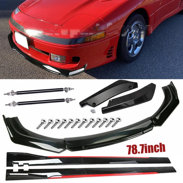 For Mitsubishi 3000GT Front Bumper Lip Spoiler Splitter 79"Side Skirts Rear Lip