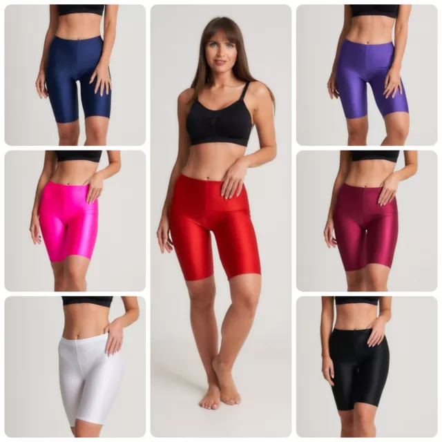 Pantaloni da ciclismo elasticizzati Lycra donna hotpants abbigliamento danza fitness