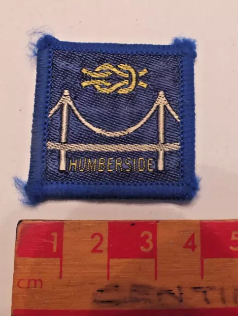 Vintage Boy Scouts Humberside District County Area Badge (B1)