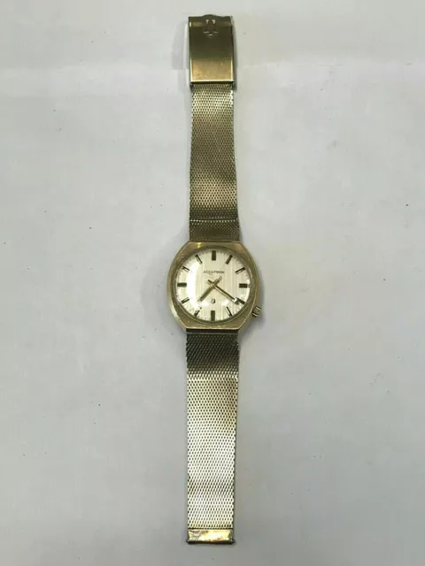 Orologio da polso vintage Bulova Accutron cassa oro giallo 10kt B77624 Donna