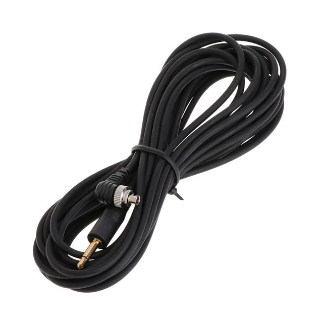 3.5mm Plug to Male Flash PC Sync Cord Cable Light  For Studio Photography
