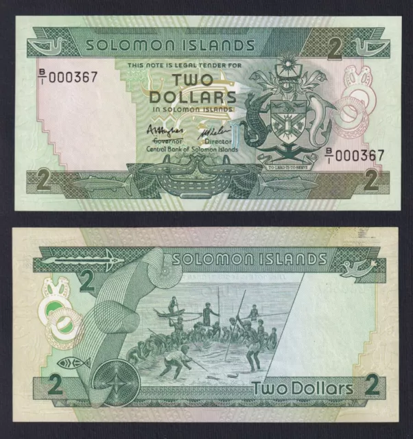 Solomon Islands Solomone 2 Dollar 1986 P 13a Fds / UNC A-01