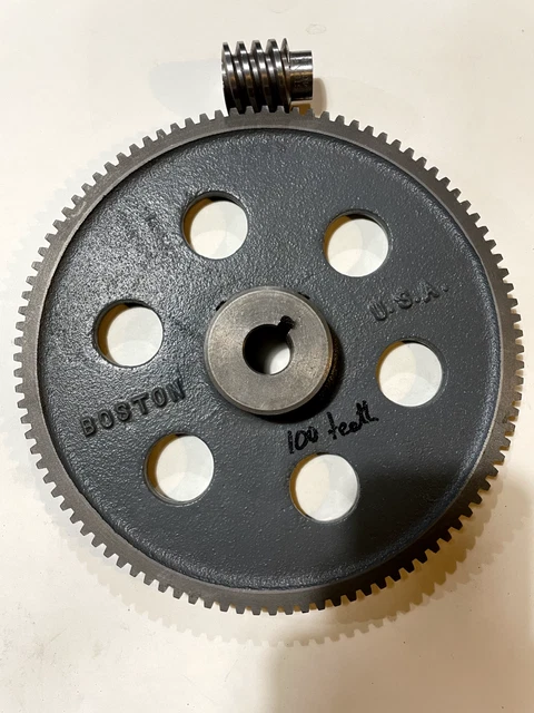 Boston Worm Gear G1055-R 100:1 Worm Gear and Worm Set Right Hand Suplus Not Used