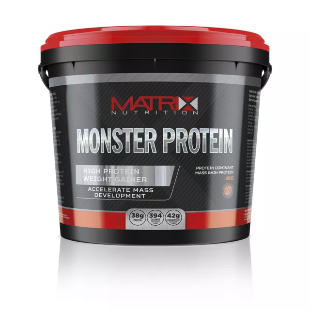 Matrix Nutrition Monster Protein 4Kg - Weight Gain Extra Protein Content